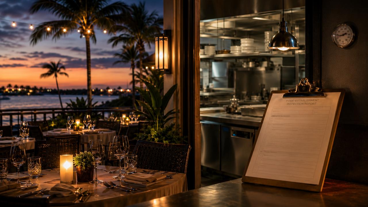 5 Southwest Florida Restaurants With High Google Ratings and Notable Inspection Findings — InspectFL visual showing Florida restaurant inspection data