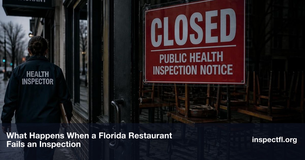 What Happens When a Florida Restaurant Fails an Inspection | InspectFL